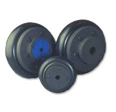 A tyre coupling laid out in parts, the rubber tyre element beside the two flanged hubs it bolts to. A tyre coupling laid out in parts, the rubber tyre element beside the two flanged hubs it bolts to.