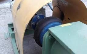 A tyre coupling fitted between a pump and its drive, seen on the plinth. A tyre coupling fitted between a pump and its drive, seen on the plinth.